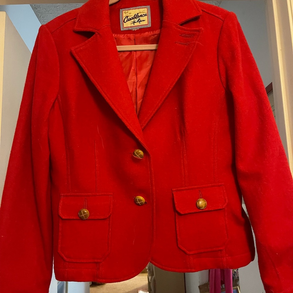 Jacket/ Blazer, Red. Casablanca.